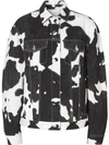 BURBERRY Cow Print Denim Jacket