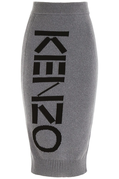 Kenzo Logo Pencil Skirt