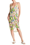 LA FIORENTINA 70S FLORAL PRINT BEACH COVER-UP,630910428283