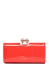 Ted Baker Bobble Patent Leather Wallet In Red