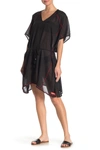 Calvin Klein Whip Stitch Beach Cover-up Dress In Black