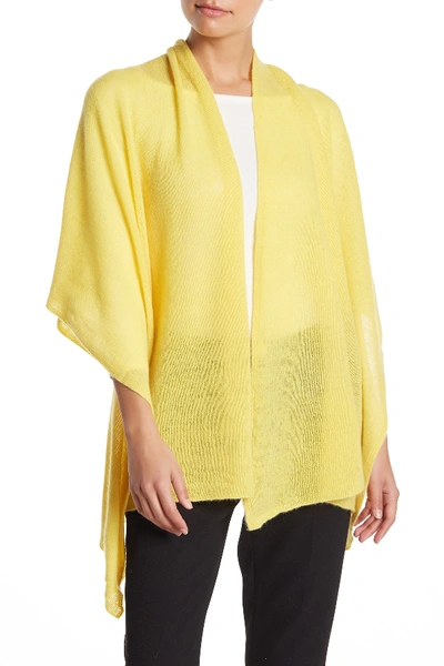 Portolano Lightweight Lambswool Blend Rolled Edge Wrap In Tweety Bird Yellow