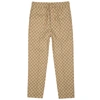 GUCCI GG MONOGRAMMED COTTON-BLEND SWEATPANTS