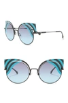 FENDI 53MM CAT EYE SUNGLASSES