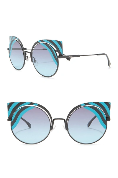 Fendi 53mm Cat Eye Sunglasses In 00lb-jf