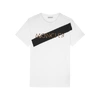 MONCLER WHITE LOGO COTTON T-SHIRT,3078321