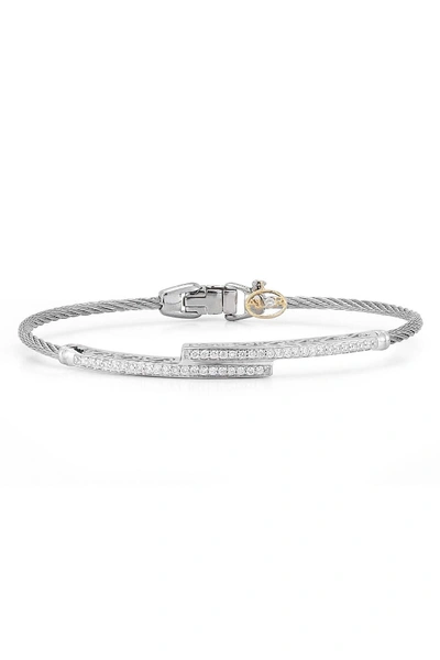 Alor Overlap Diamond Wrap Bracelet - 0.36 Ctw In Grey