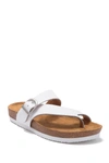 Eastland Shauna Loop Toe Sandal In White