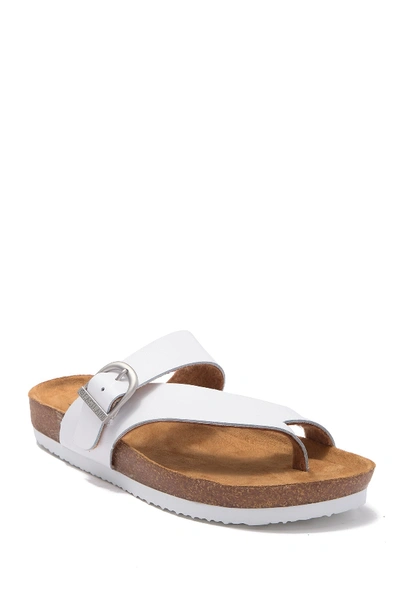 Eastland Shauna Loop Toe Sandal In White