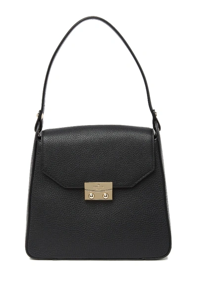 Kate Spade Lynea Leather Shoulder Bag In Black