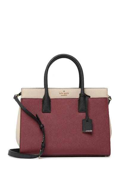 Kate Spade Cameron Street - Candace Leather Satchel In Siennamult