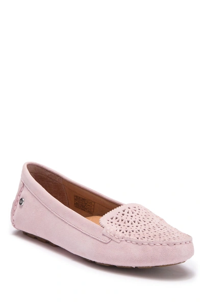 Ugg Clair Suede Flat In Seashell Pink