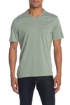Robert Barakett Magog Rolled Edge V-neck T-shirt In Green Mint