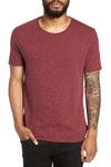 Atm Anthony Thomas Melillo Crew Neck T-shirt In Sangria