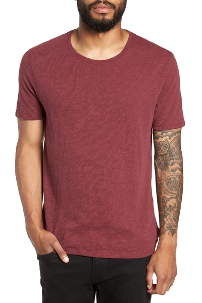 Atm Anthony Thomas Melillo Crew Neck T-shirt In Sangria