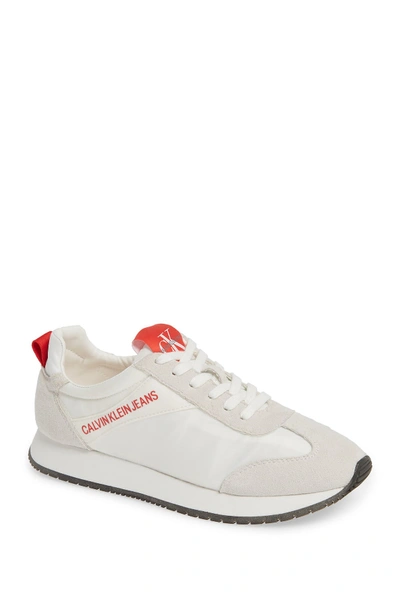 Calvin Klein Jill Lace-up Sneaker In Bright White