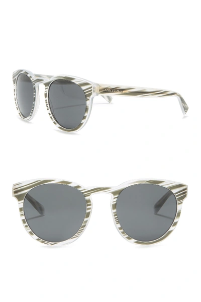 Dolce & Gabbana 51mm Solid Sunglasses In Blk Stripe