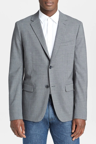 Theory 'wellar New Tailor' Trim Fit Wool Blend Sport Coat In Charcoal
