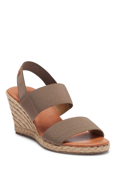 Andre Assous Allison Wedge Espadrille Sandal In Taupe