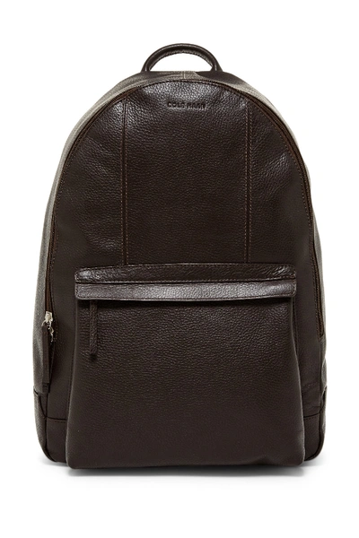 Cole Haan Pebble Leather Backpack In Chocolate