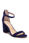 Vince Camuto Beah Block Heel Ankle Strap Sandal In New Navy02