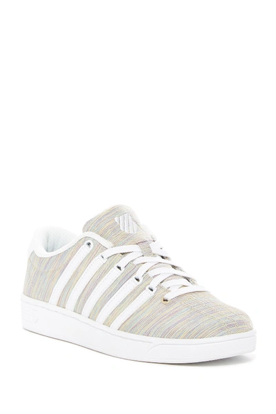 K-swiss Court Pro Ii Memory Foam Sneaker In Rainbow/white