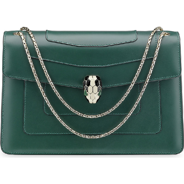bvlgari serpenti forever leather shoulder bag