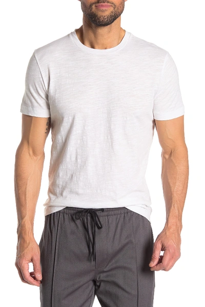 Theory Gaskell Short Sleeve Slub T-shirt In Wht