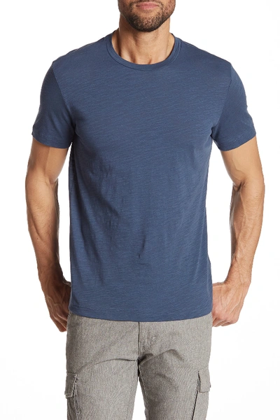 Theory Gaskell Short Sleeve Slub T-shirt In Blu