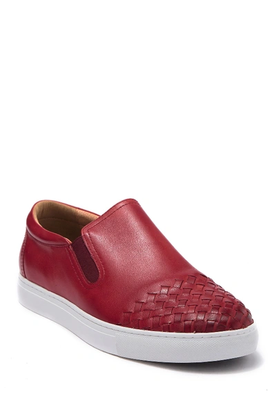 Zanzara Ader Leather Slip-on Sneaker In Wine