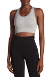 Andrew Marc Seamless Sports Bra In Sterling