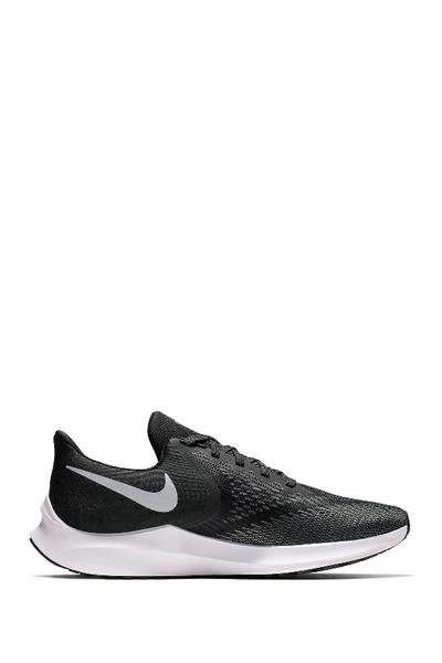Nike Zoom Winflo 6 Running Shoe In 001 Black/white