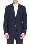 THEORY Chambers Plaid Wool Trim Fit Suit Separates Sport Coat