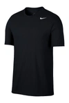 Nike Superset Top Ss Training Sports Breathable Round Neck Short Sleeve Black
