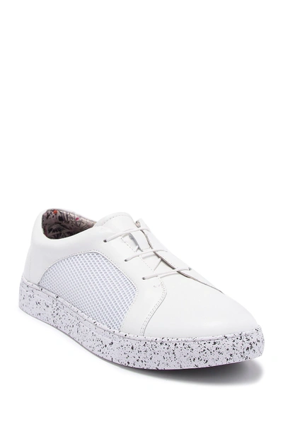 Robert Graham Banner Mesh Sneaker In White