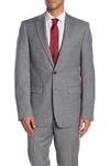 Calvin Klein Solid Medium Grey Suit Suit Separates Jacket In Medium Grey