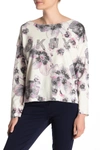 DKNY Floral Rhinestone Logo Sweatshirt