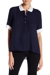 NANETTE LEPORE Semi Sheer Polo