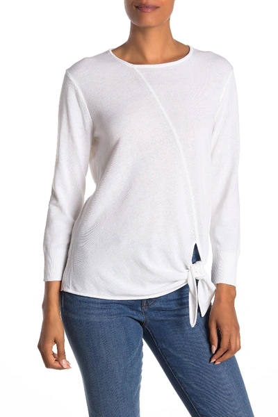 Brochu Walker Mya Tie Pullover In Parchment White