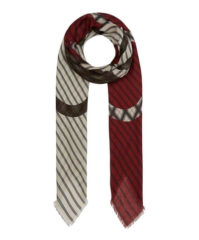 Loewe Giant Cash Anagram Scarf In White