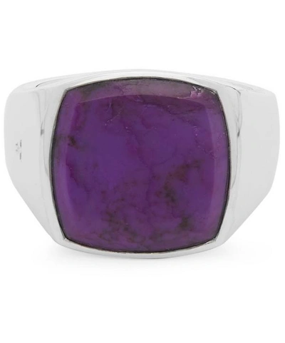 アクセサリー TOM WOOD Cushion Purple Tom Wood Purple Cushion Sugulite Ring In Silver | ModeSens
