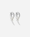Shaun Leane Cherry Blossom Hook Pearl And Sterling Silver Earrings In Silver