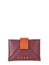 MARNI ORIGAMI CARD HOLDER WITH LOGO,10998994