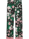 GUCCI FLORAL TROUSERS