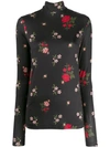 SIMONE ROCHA FLORAL EMBROIDERED TOP