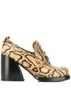 Chloé Stamped Platform Pumps - Neutrals In Neutrals