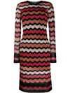 M MISSONI ZIG-ZAG KNIT DRESS