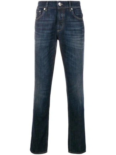 Brunello Cucinelli Straight-leg High Rise Jeans In Blue