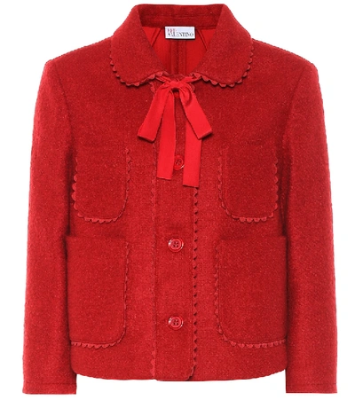 Red Valentino Wool-blend Jacket In Red