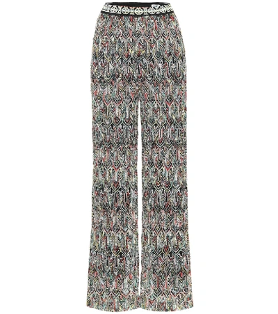 Missoni Wide-leg Knit Pants In Multicoloured